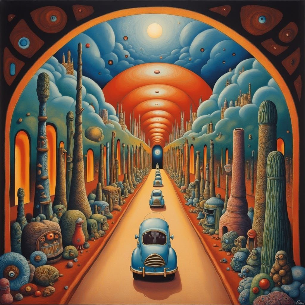 Alien Road Trip Through Surreal Worlds