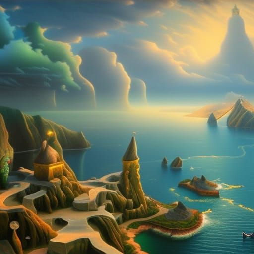 Surreal Melting Wings: Oil on Canvas in 3D