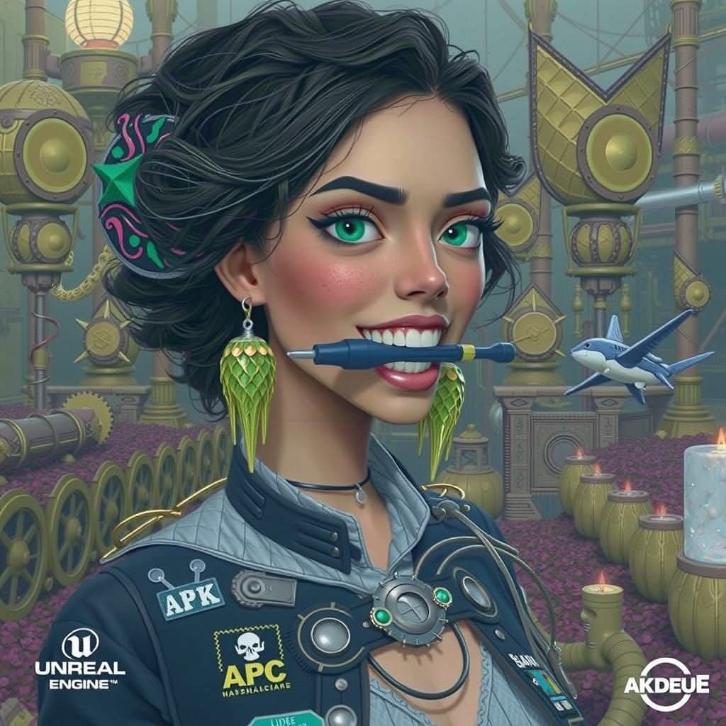 Steampunk Inventor with Sonic Screwdriver