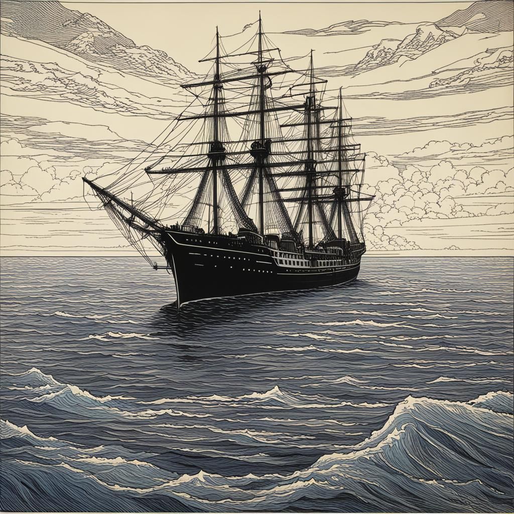 Abstract Visualization of Transatlanticism Concept