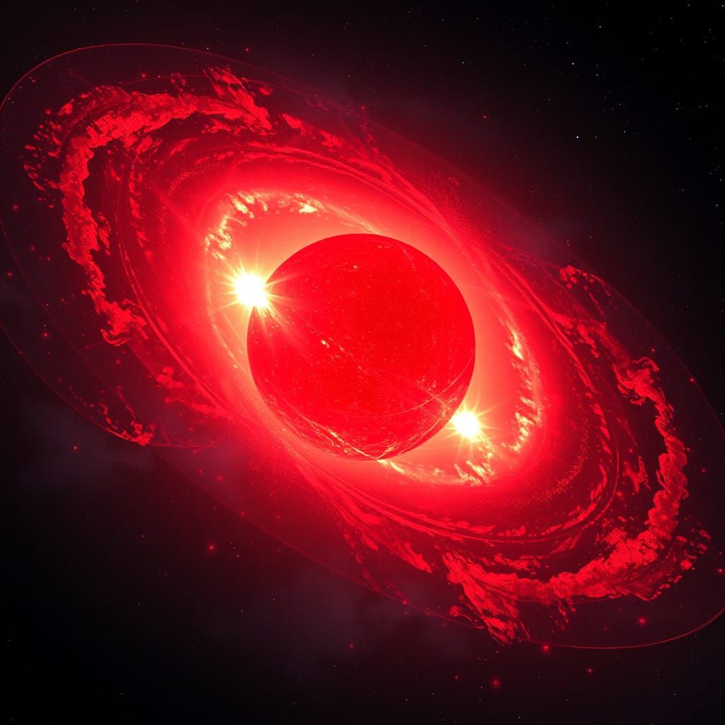 Nemesis is a red dwarf star with an apparent magnitude between 7 and 12, confirmed by measuring its parallax; due to orb...