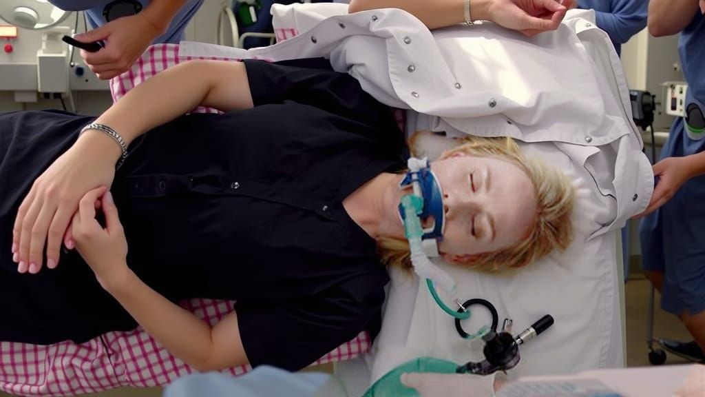 Surgeon Undergoing Surgery in Hospital Operating Theatre