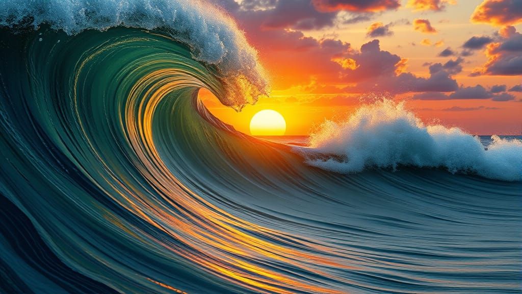 the sunset