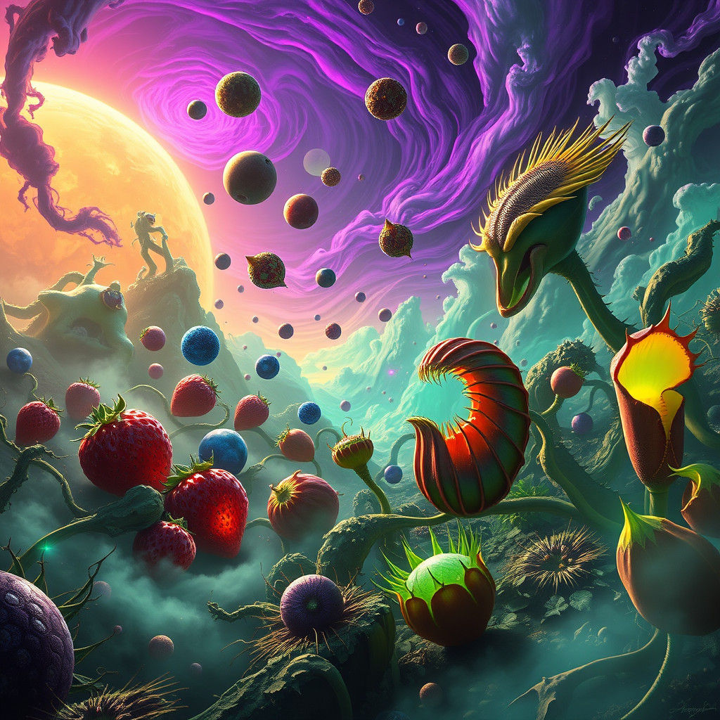 Fruits Versus Vegetables Battle on Alien Planet