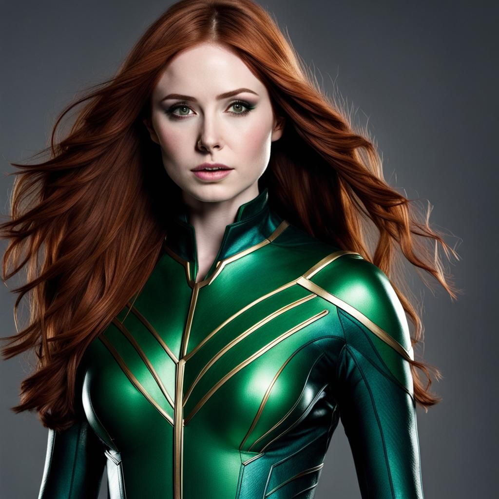 Karen Gillan as Polaris: Comic Book Style