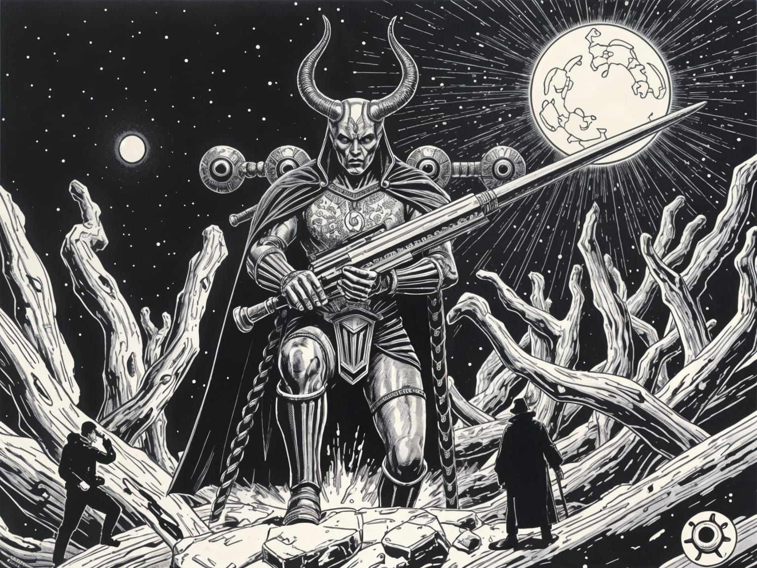 Psychedelic Landscape in Druillet Style