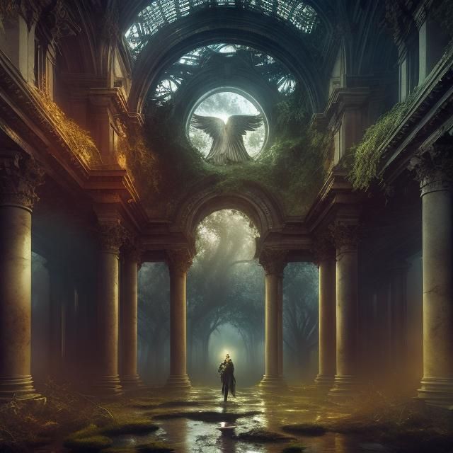 Angel in Ruins: Epic Digital Matte Painting