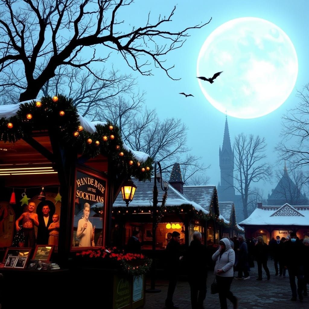 Ghostly Christmas Bazaar at Twilight