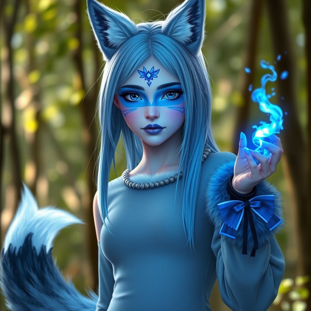 Mystical Fox Fae in Kamishala: The Mystic Forest