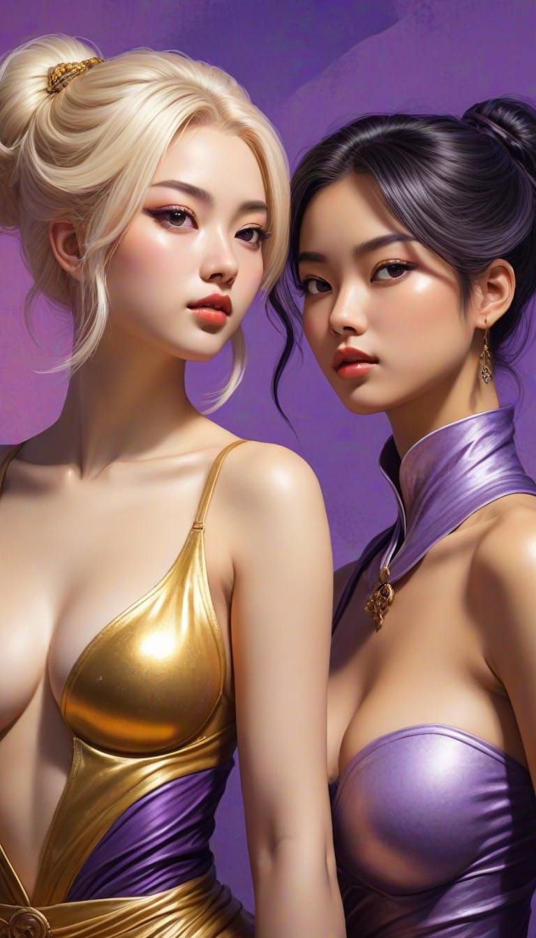 Eastern-Inspired Fantasy Pinup Masterpiece