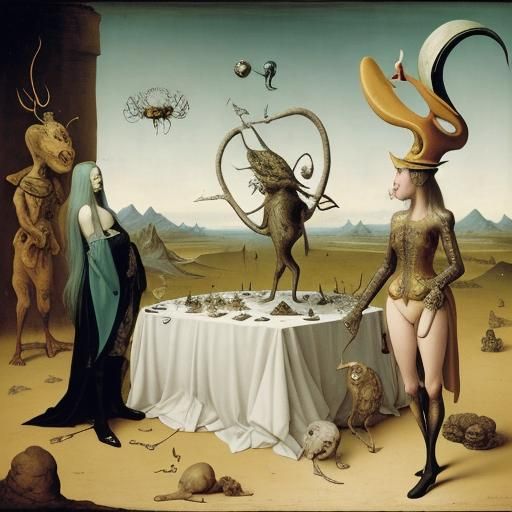 Absurd Cryptid Taxidermy in a Surreal Wonderland