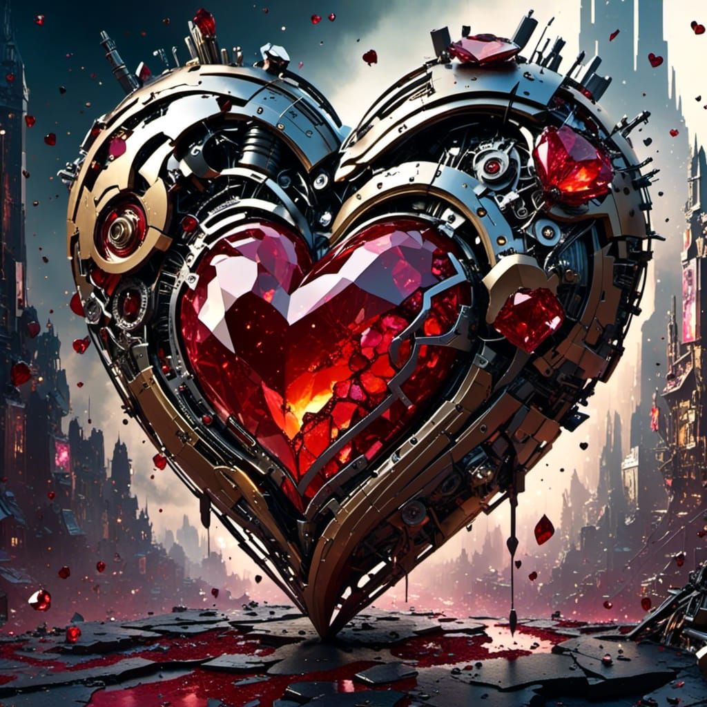 <lora:HeartCore:1.0>  Diamond Heart, Heart of Stone, unbreak...