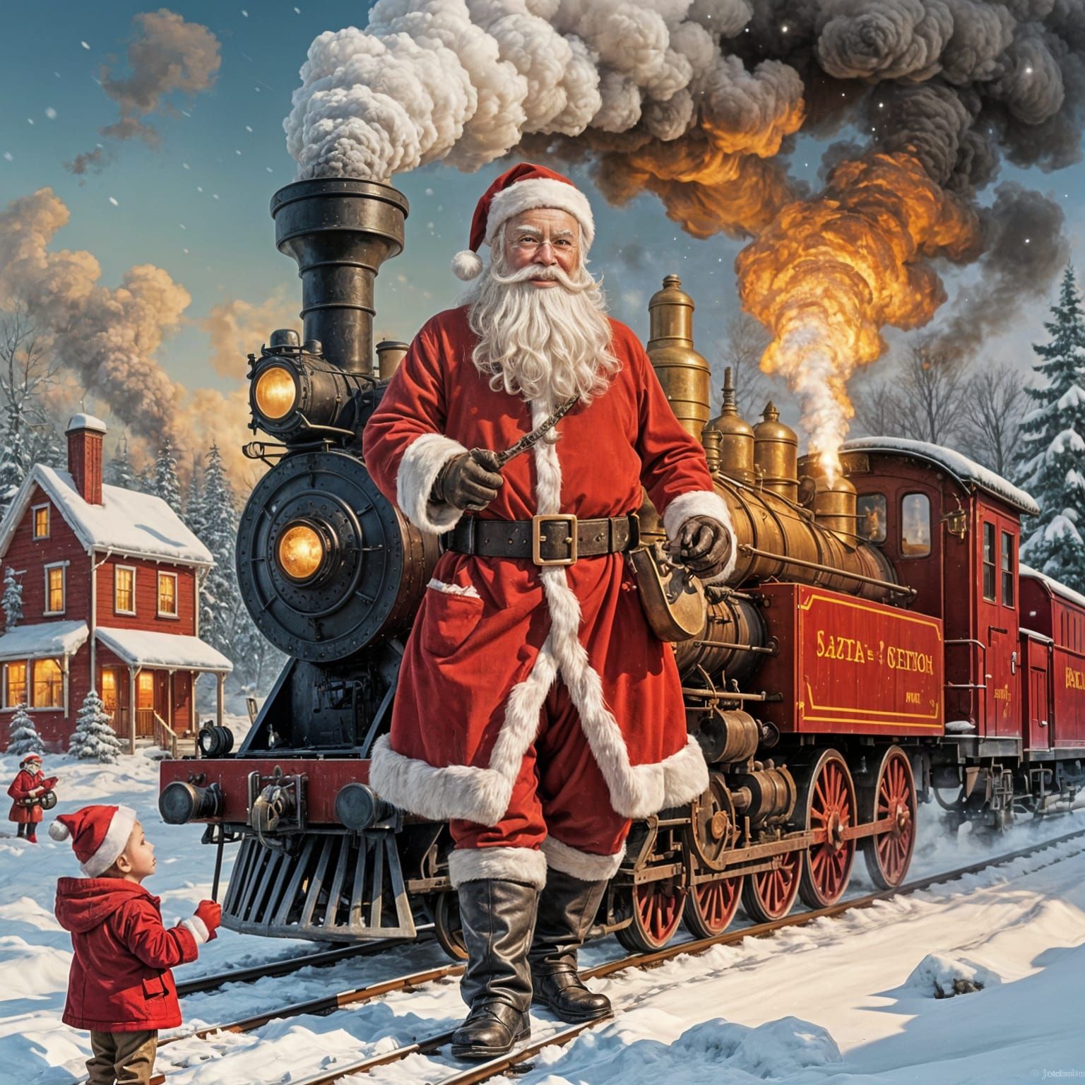 Jolly Old Man Brings Vintage Railway