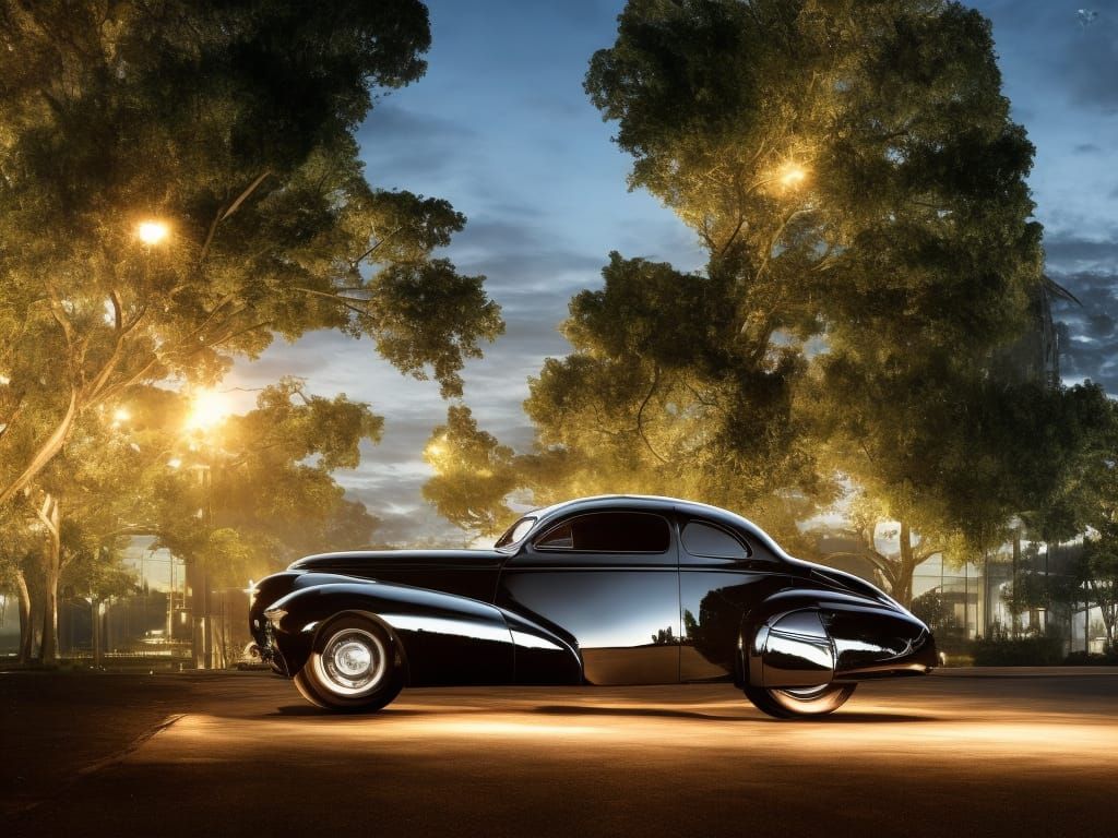 1940s Classic Car Sales Advert in 8K