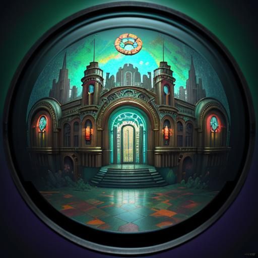 Surreal Architecture: Art Deco, Nouveau, and Rococo Fusion