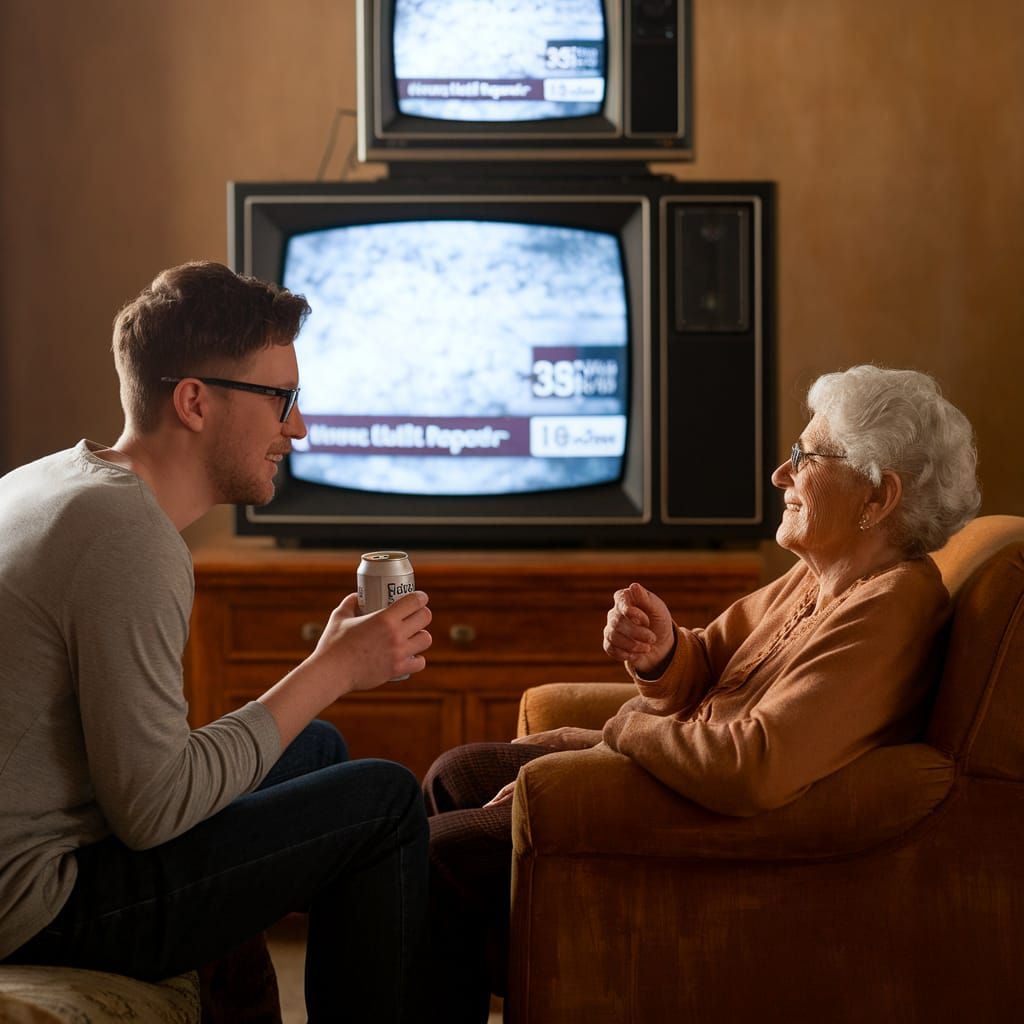 Joe Cronin in Warm Living Room Chat with Mother