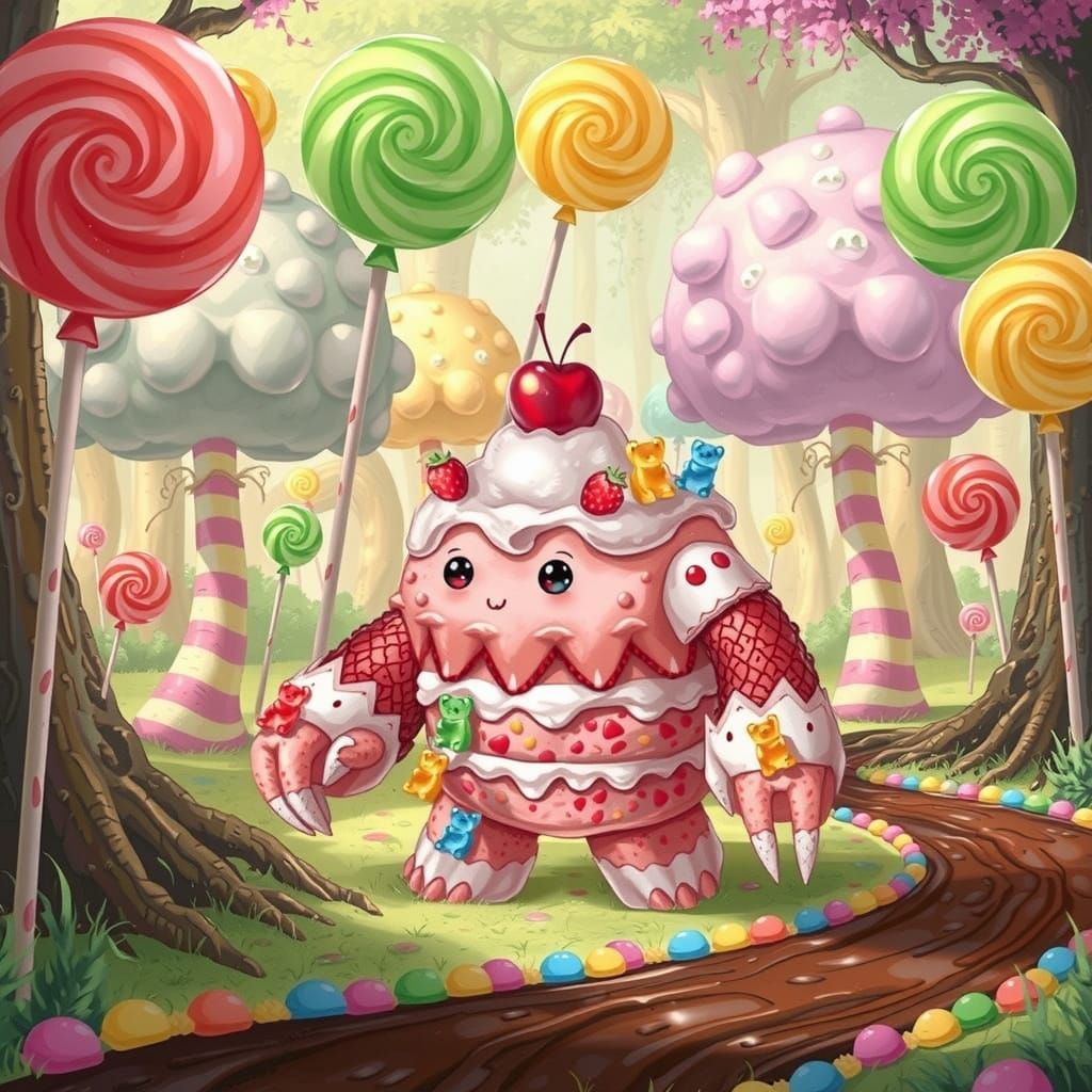 Strawberry Shortcake Golem in Candy Forest, Children's Book ...