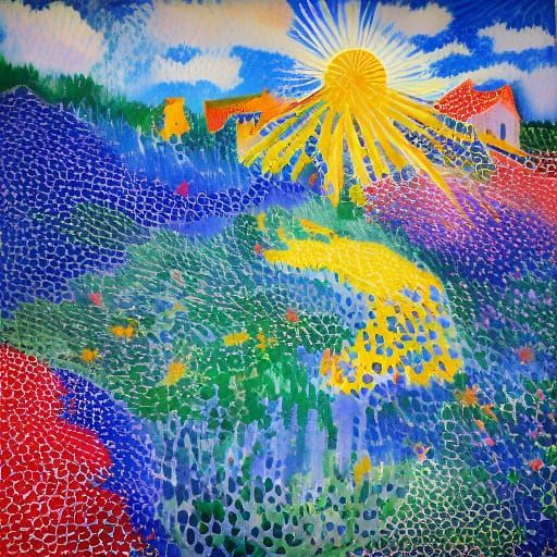 Surreal Dreams: Ethereal Threads in Digital Painting