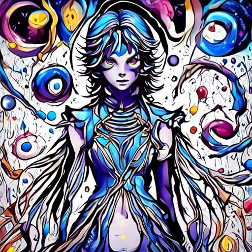 Abstract Geometric Shapes Representing Opposites