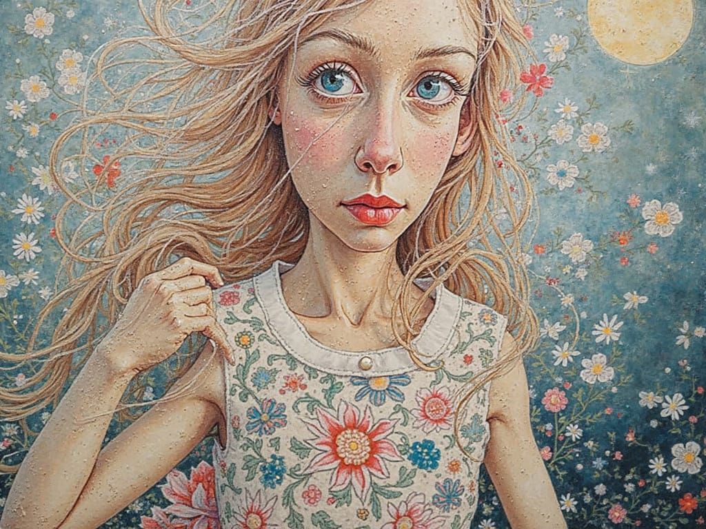 Mystical Summer Landscape with Vibrant Colors