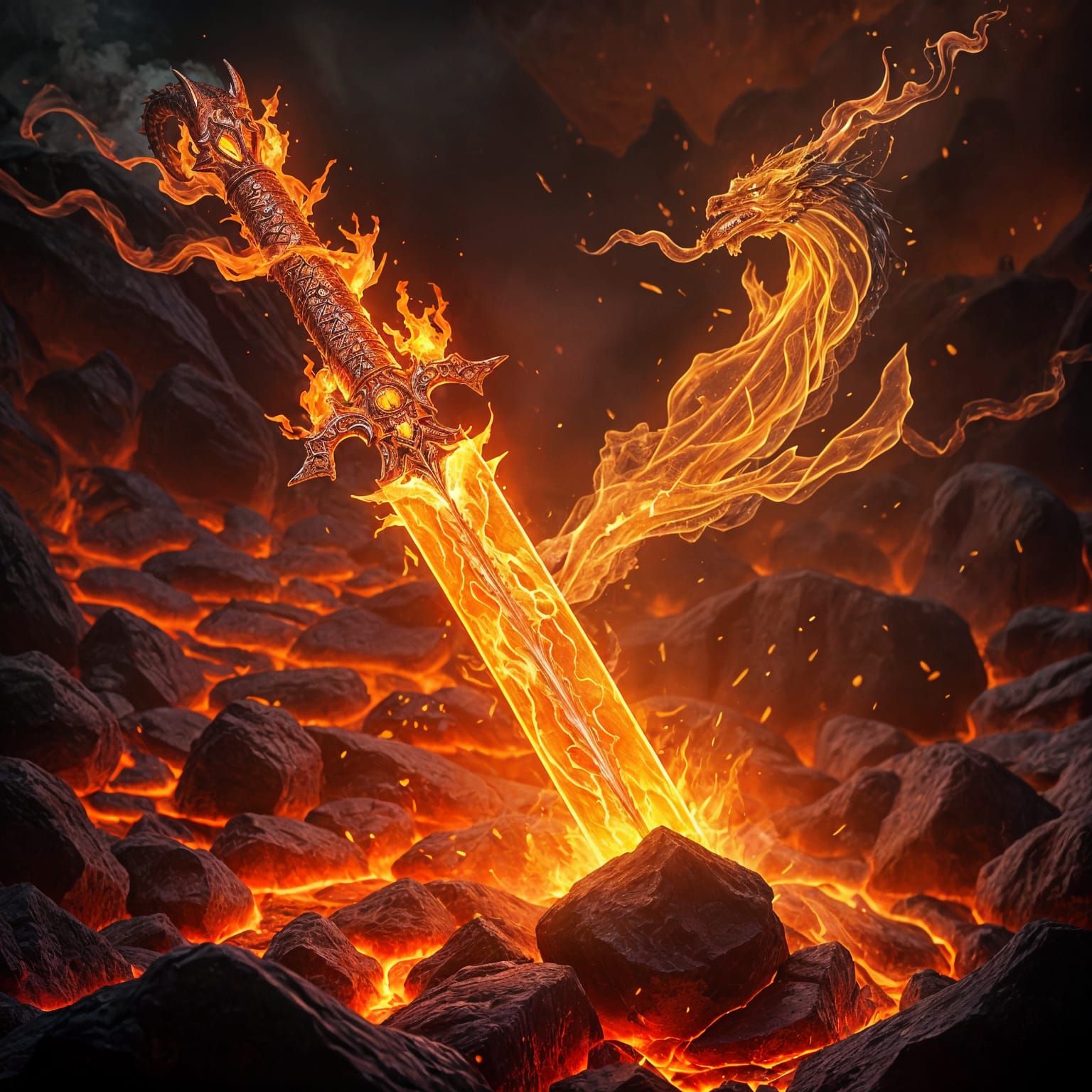 Element fire sword