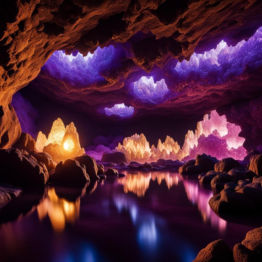 Margaret River Crystalline Geode Cave in Dream