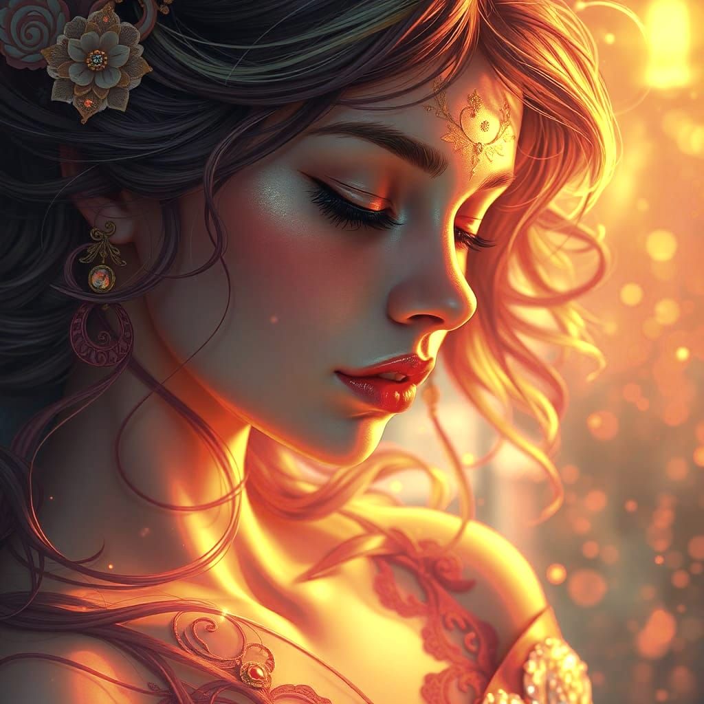 Hyperdetailed Portrait with Dynamic Lighting