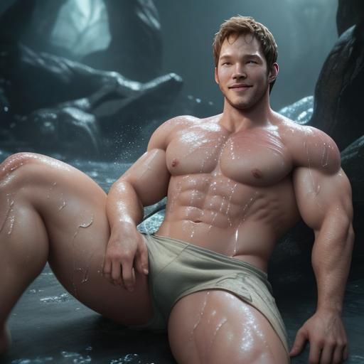 Hyperrealistic 3D Render of Muscular Man