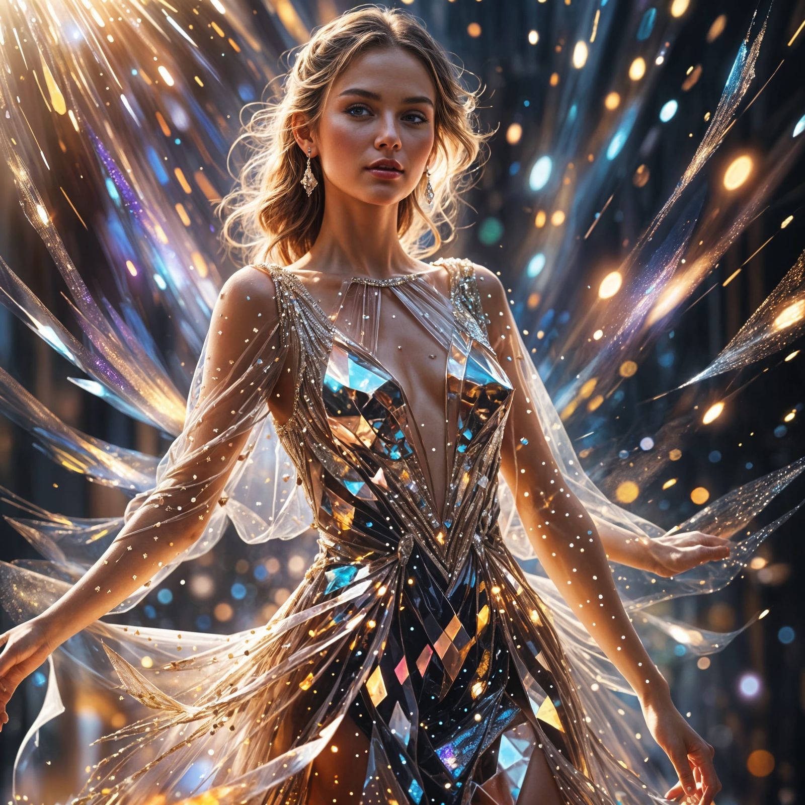 Sparkling Diamond Girl in Extreme Fantasy World