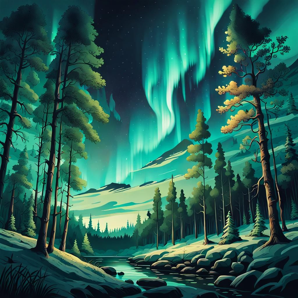 He-Man and Battle Cat in Nordic Forest