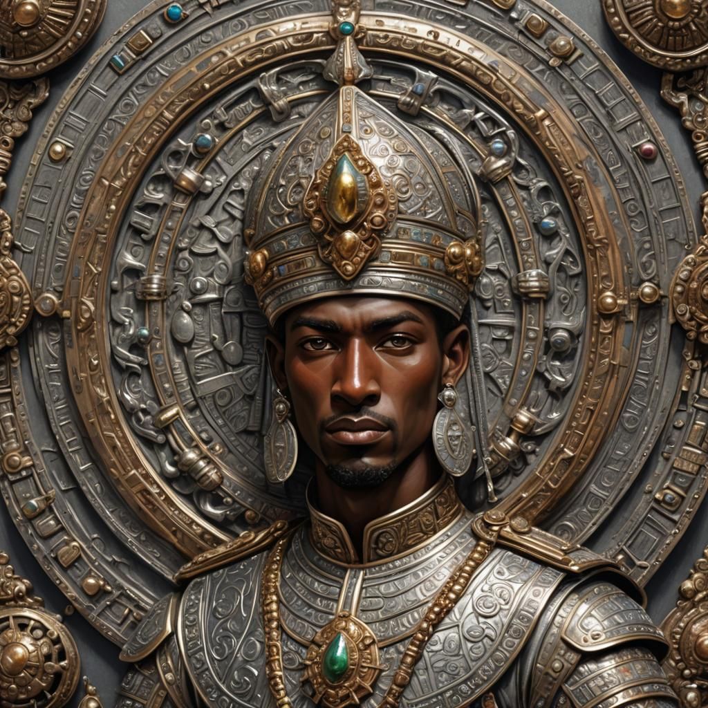 Nubian Palace Guard in Oriental Style