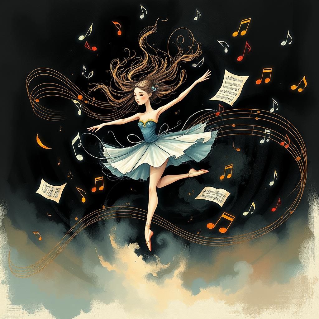 Ballerina's Dance: A Symphony of Movement and Music