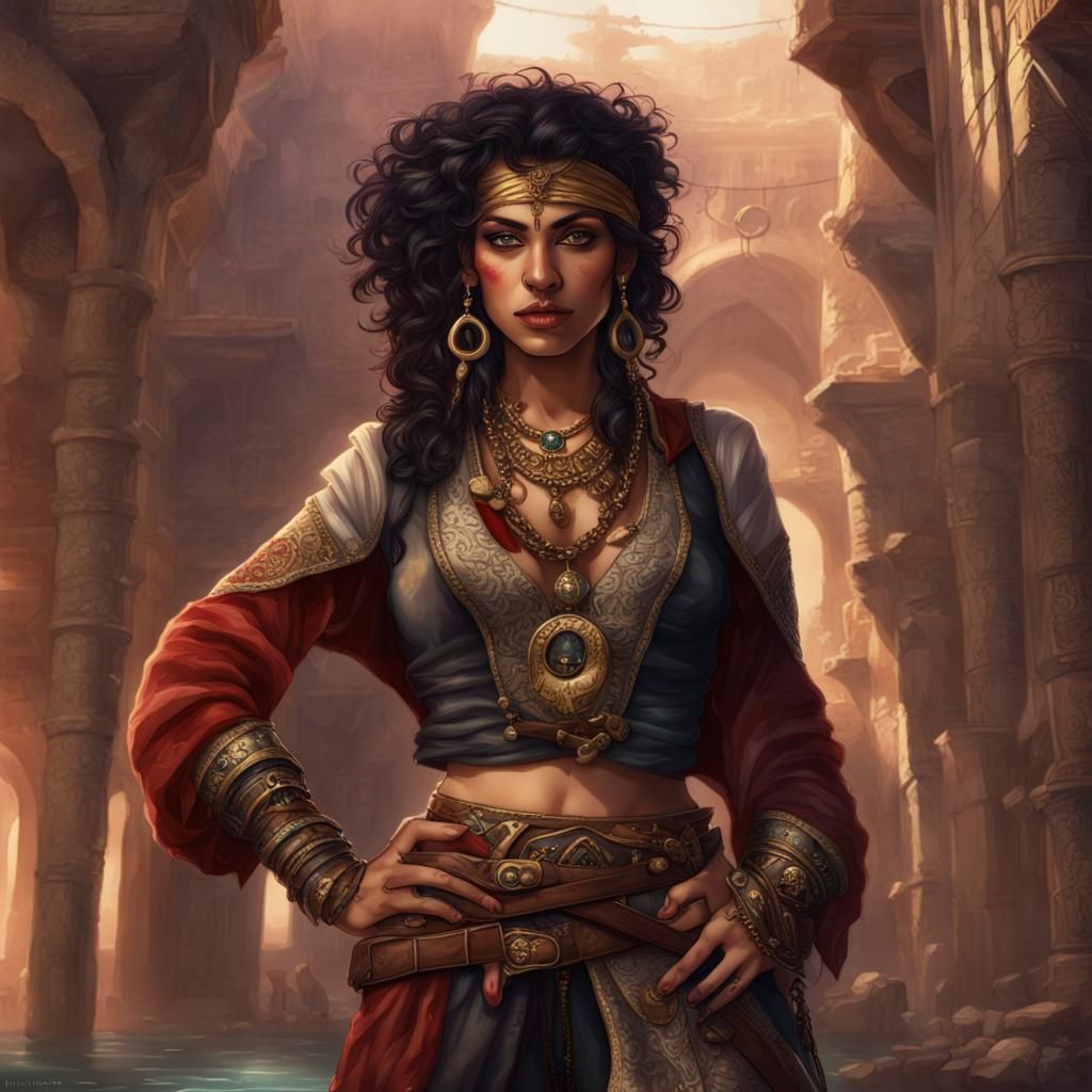 Fantasy Pirate Girl from the Ruby Kingdom