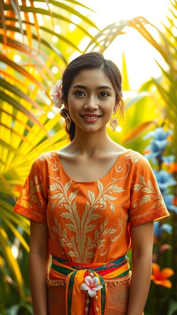 Balinese Beauty in Exotic Paradise