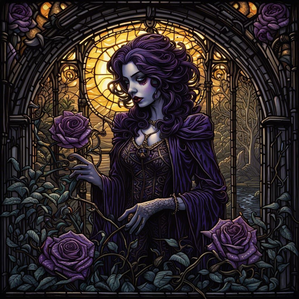 Gothic Horror Swamp: Roses and Orchids in Comic Art