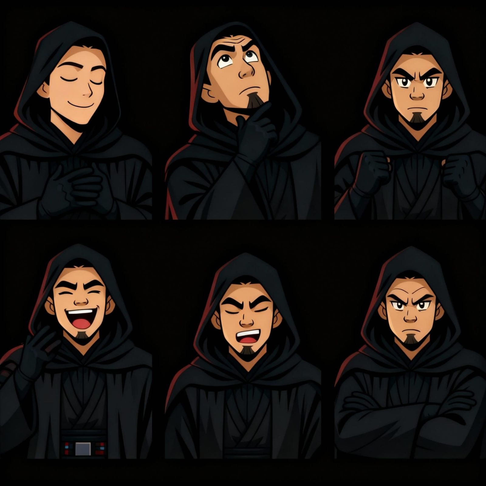 Star Wars Emotes: Love, Think, Laugh, Mad, Angry