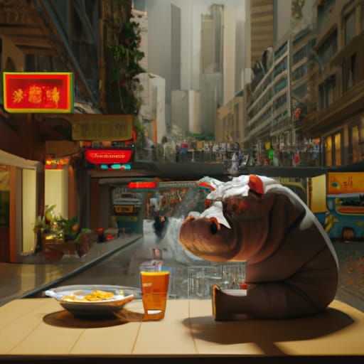Red Hippo Eats Noodles: Studio Ghibli Anime