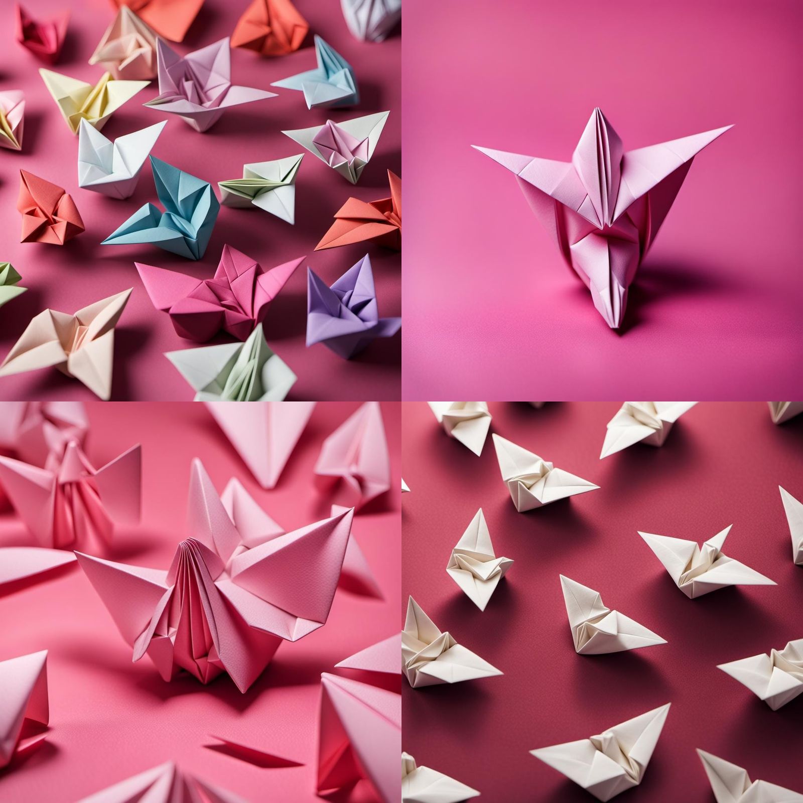 Origami Paper Folds Papercraft Stationery Art