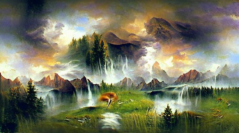 Luminous Landscape Inspired by Masters