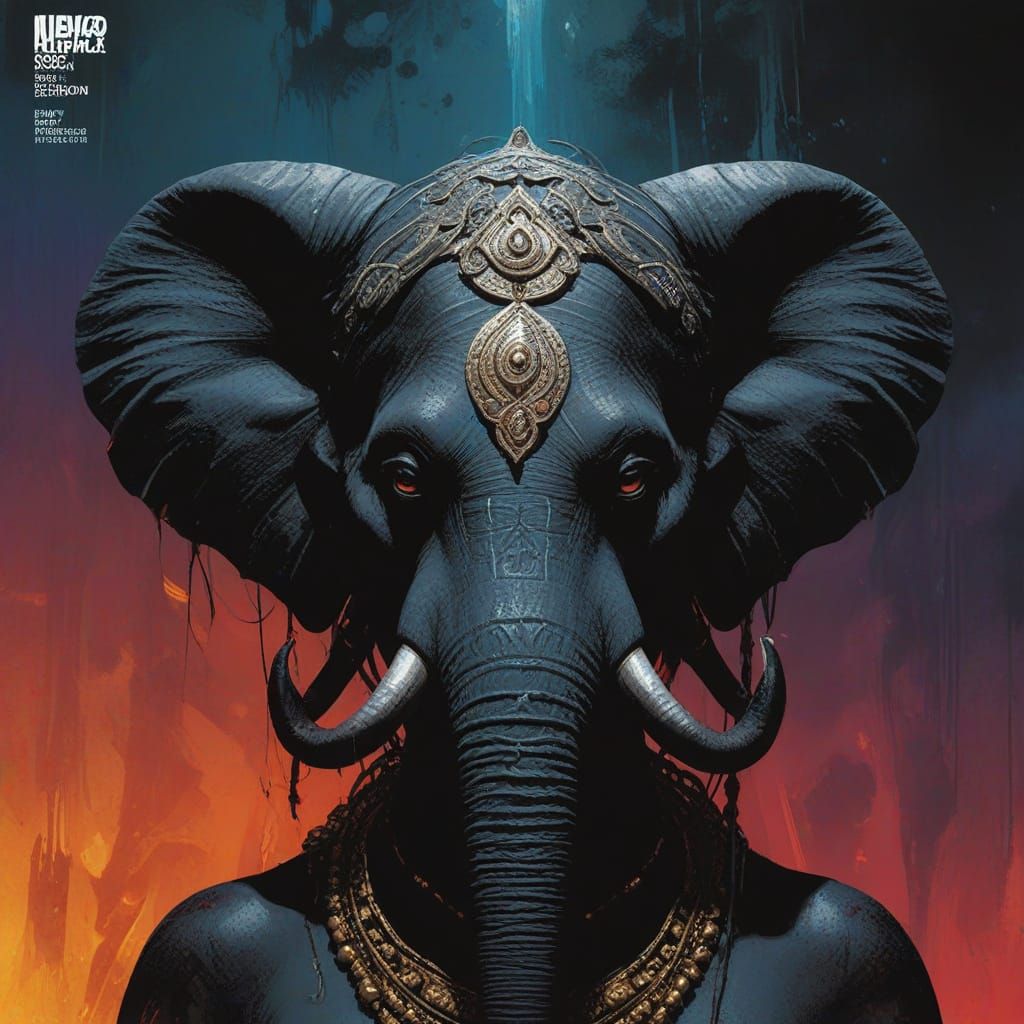 Goddess Kali in Dark Fantasy Comic Book Art