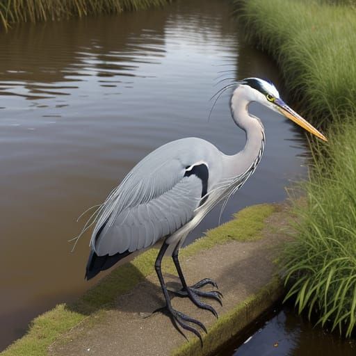 A heron has been released back into the wild after being fre...