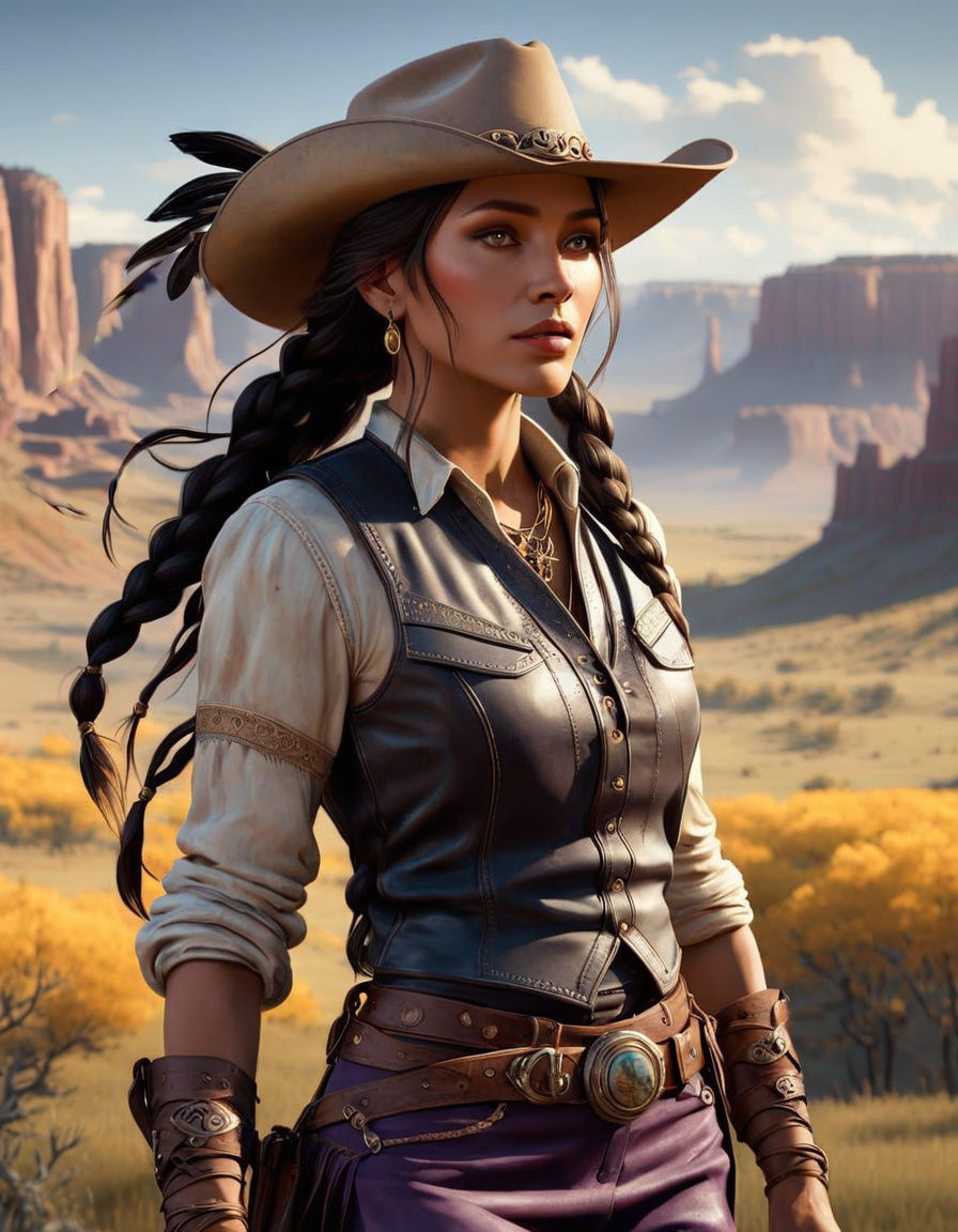 A Shawnee Hunteress in the Wild West