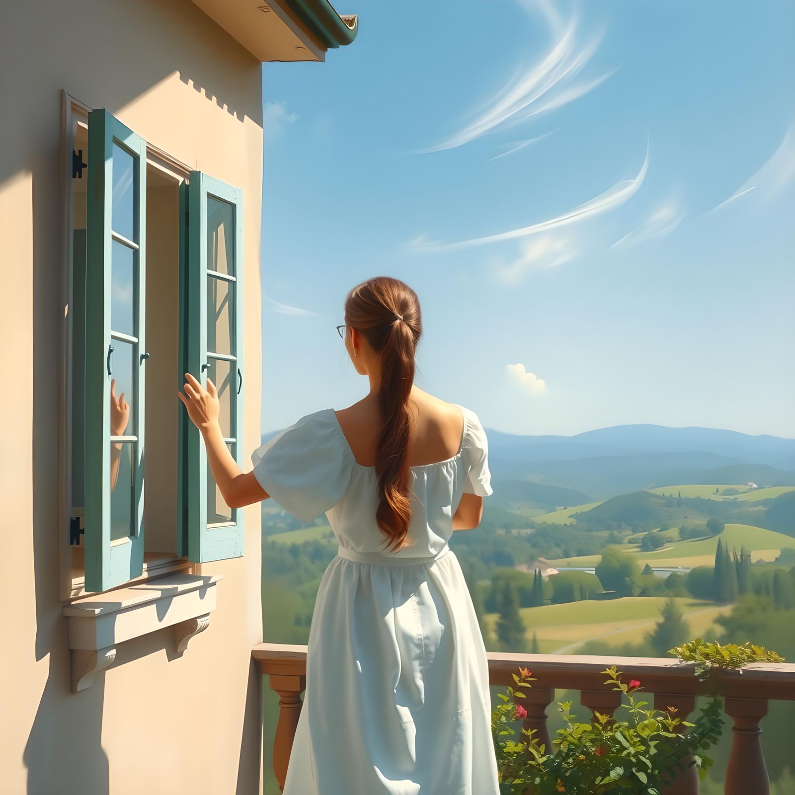 Minimalist House Facade with Shutters Removed