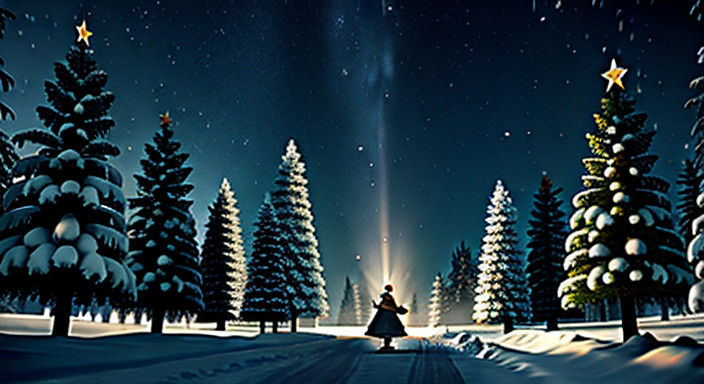 Vibrant Cartoon Characters Decked in Santa Claus Attire Pose...