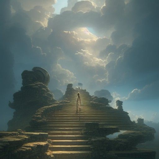 Endless Stairs to Heaven: Cinematic Concept Art