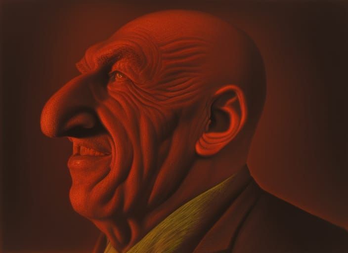 Gothic Portrait of Jimmy Durante in Gehenna