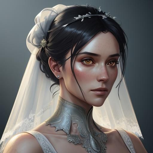 Girl in Wedding Dress Concept Art