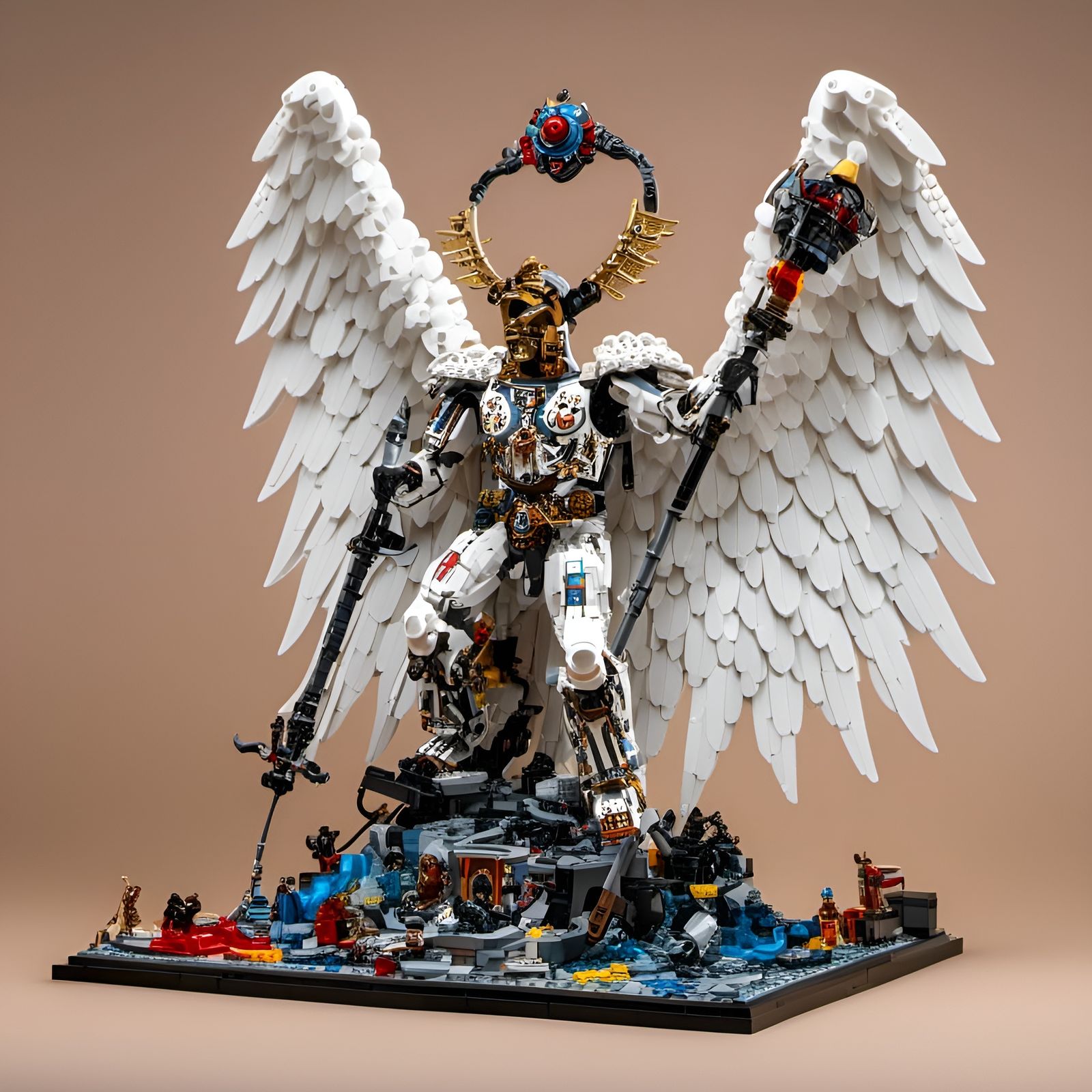 LEGO Angel of Death Minifigure Statue