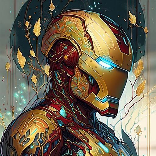 Detailed AI Rendering of Iron Man