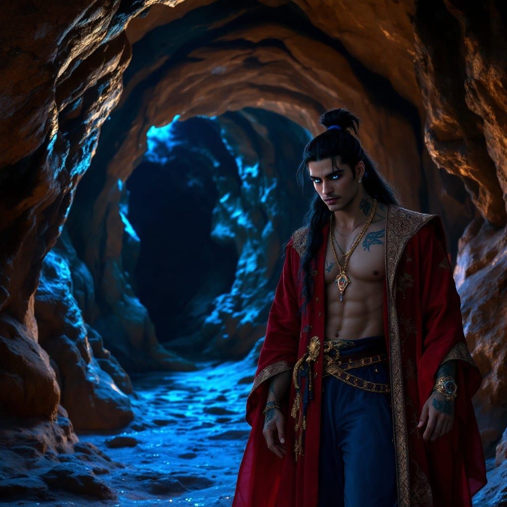 Gothic Princess Jasmine in Dark Desert Fantasy